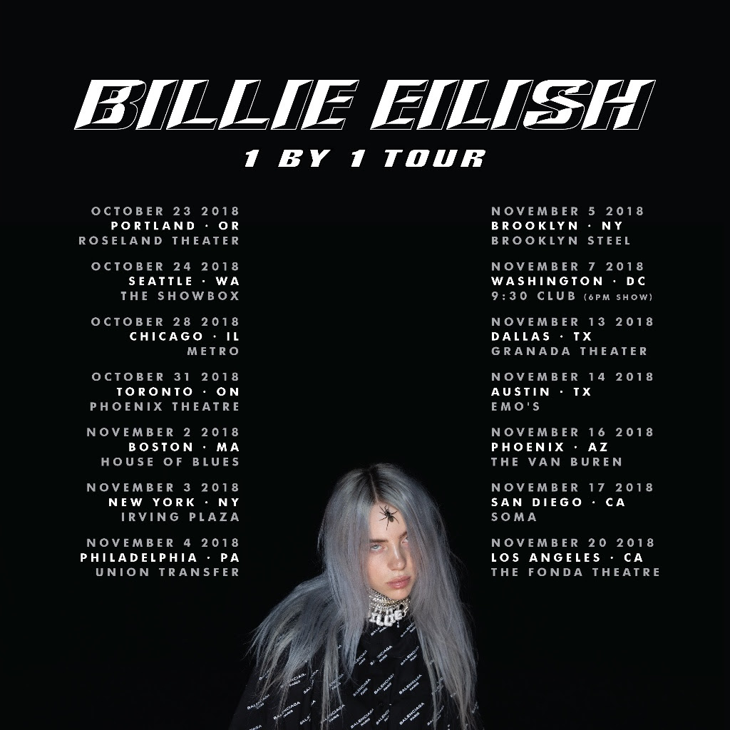 Billie Eilish announces North American tour, biggest Boston show yet1024 x 1024